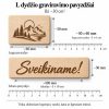 Medinės dėžutės graviravimas L dydis | Tuopa.lt