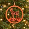 Mediniai eglutės žaisliukai 2027 – Ugninės Ožkos metai 2
