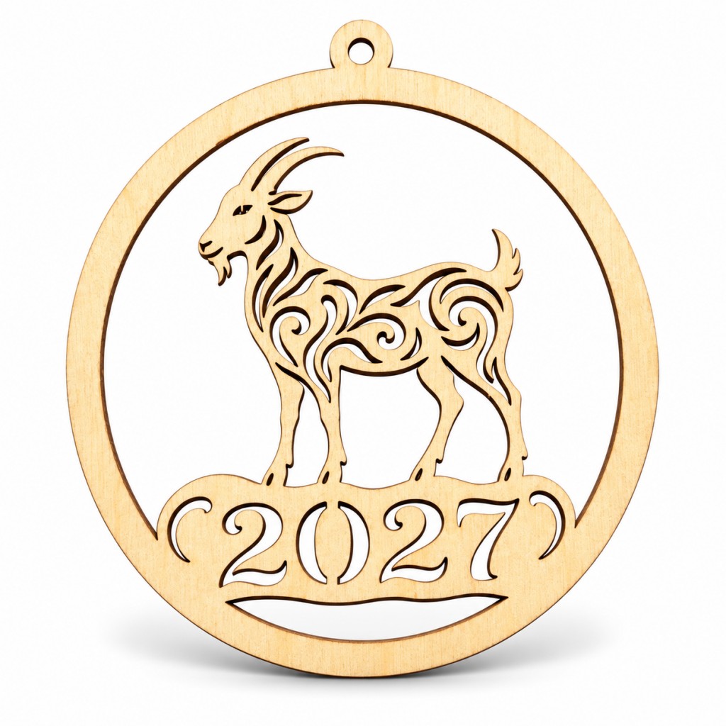 kalėdiniai žaisliukai 2027 su Ožkos metais kalėdiniai žaisliukai 2027 su Ožkos metais
