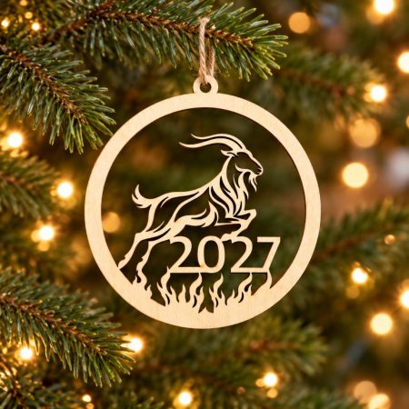 kalėdiniai žaisliukai 2027 Ožkos metai
